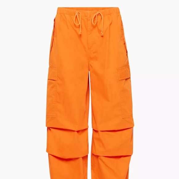 ARITZIA -BRAND NEW Tna Squad Pocket Parachute Pant  —  Sunstone Orange - Large - Picture 7 of 7